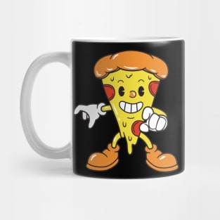 Retro 60s Pizza Cartoon Mug